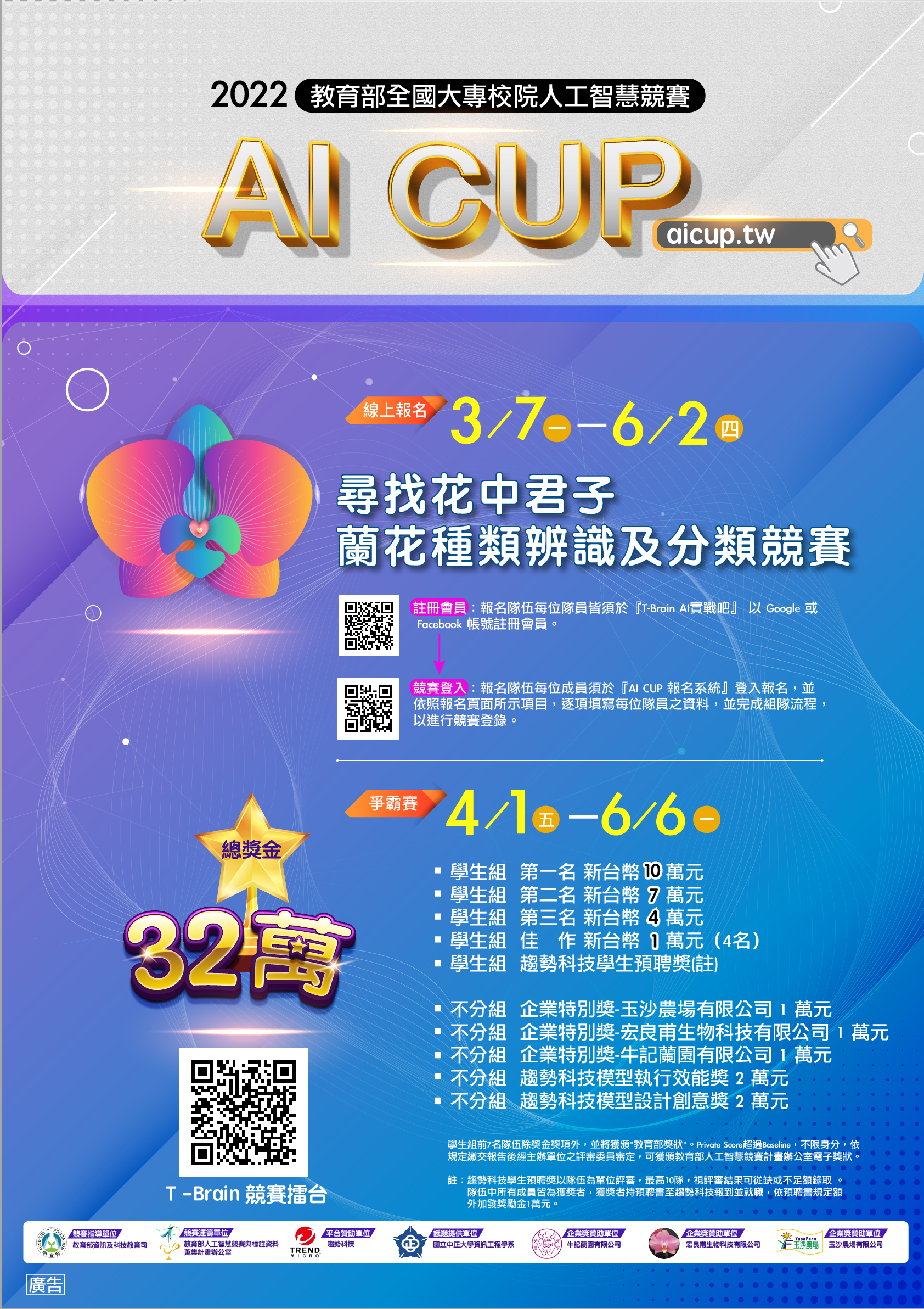 尋找花中君子 蘭花種類辨識及分類競賽